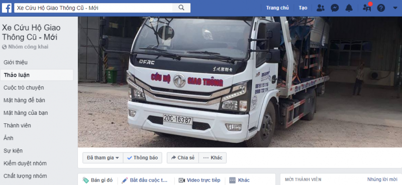 Nhóm Bán Xe Cứu Hộ Giao Thông Cũ - Facebook