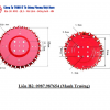 kích thước mâm chổi xe quét đường hút bụi