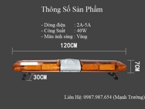 kích thước của bộ đèn cứu hộ