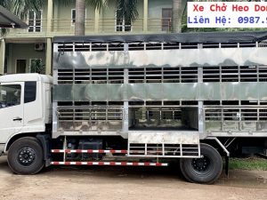 xe chở heo - lợn - dongfeng